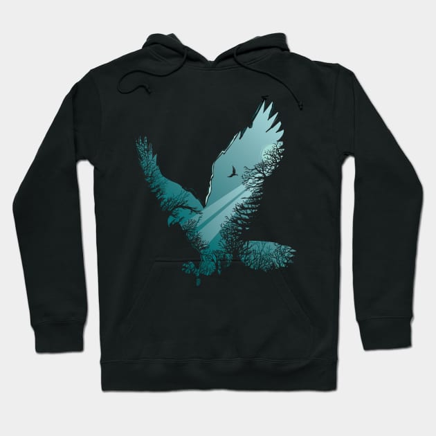 Eagle Rising Hoodie by Piercek25